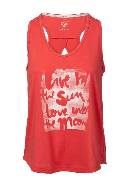 Billabong Easy Surf - Rosso Donna Estate T-Shirts (R8331)